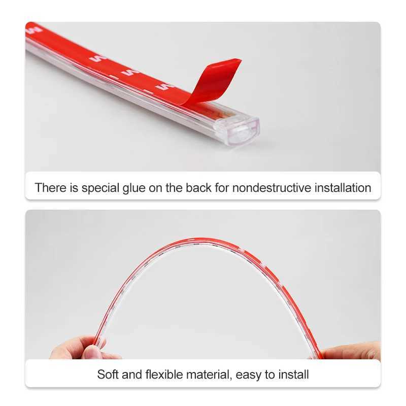 Symphony LED Ara i Ortam Ayak I Arka Ik Uygulama Mzik Kontrol RGB oklu Modlar Otomobil Atmosfer Dekoratif Neon Lamba W250526