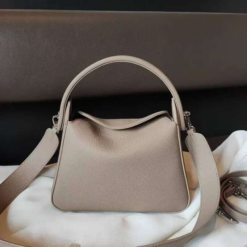 Soft leather shoulder crossbody handbag Genuine cigarette box design women's desiger bag large capacity unique