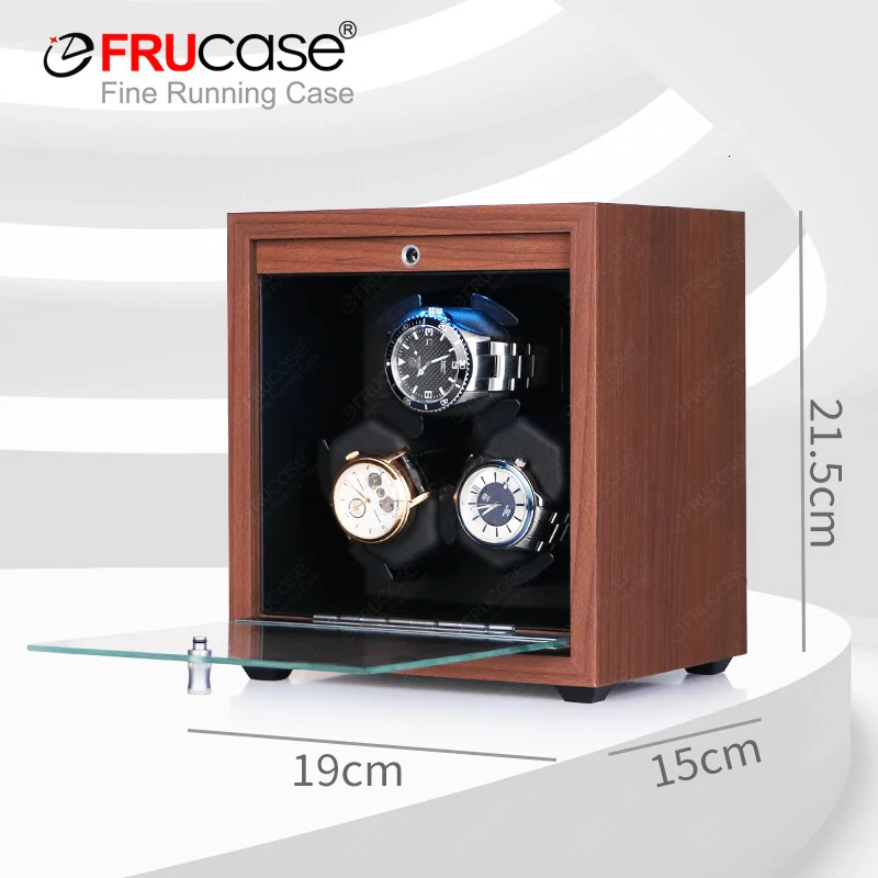 FRUCASE Watch Winder for automatic watches automatic winder for 3 watches Watch Box 250603
