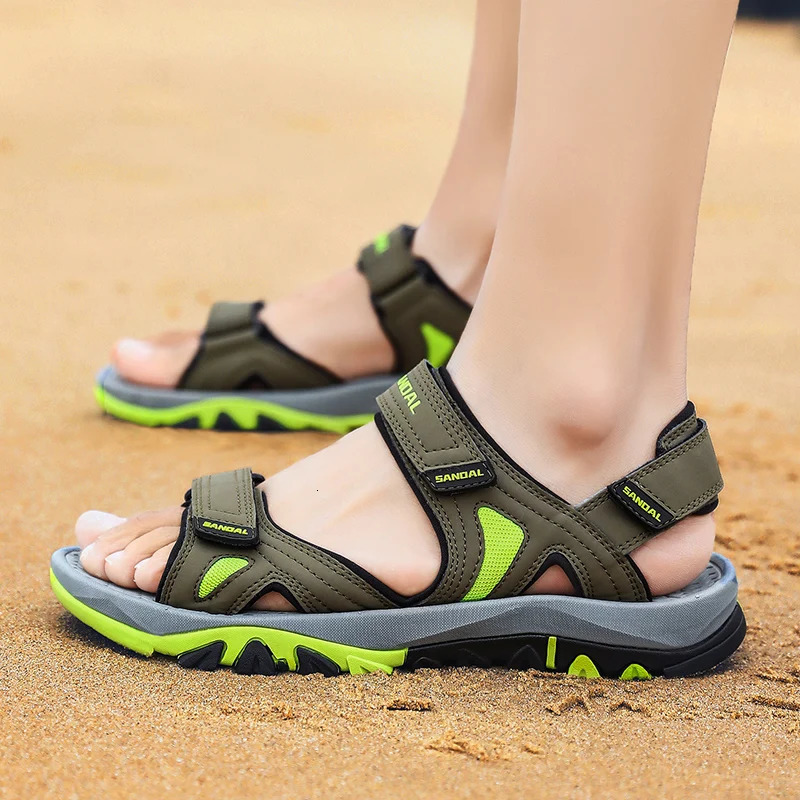 Fashion Mens Summer Sandals Casual Beach Men Hook Loop Flat For Man Wading Outdoor sandale homme 250523BJ - view 3