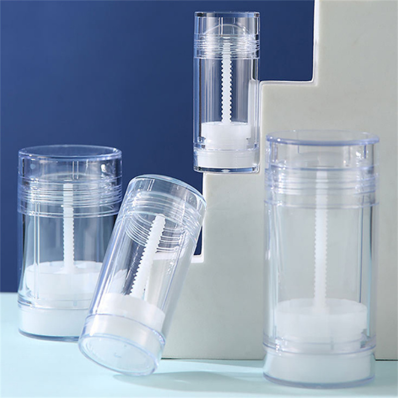 15ml 30ml 50ml 75ml Empty Black Deodorant Bottle Round Bottom Filling Stick Deodorant Container Refillable Twist up Tube