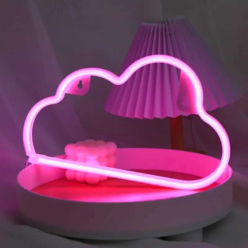 Clouds Neon Lights Artistic LED Ornaments Lights USB/battery Powered Holiday Parties Weddings Bars Rooms Night Sign Light 304 W250526