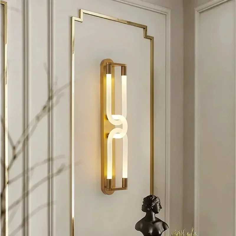 Acrylic Double Head Wall Lamp Modern LED Wall Lamp Light Living Room Bedroom Corridor Hotel Bedside Decorative LightXJ250526