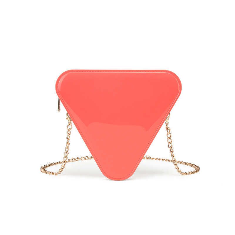 Pvc Triangle Jelly Bag Fashion Versatile Shoulder Bag Anti Dirty and Easy to Wash Summer Womens Diagonal Cross