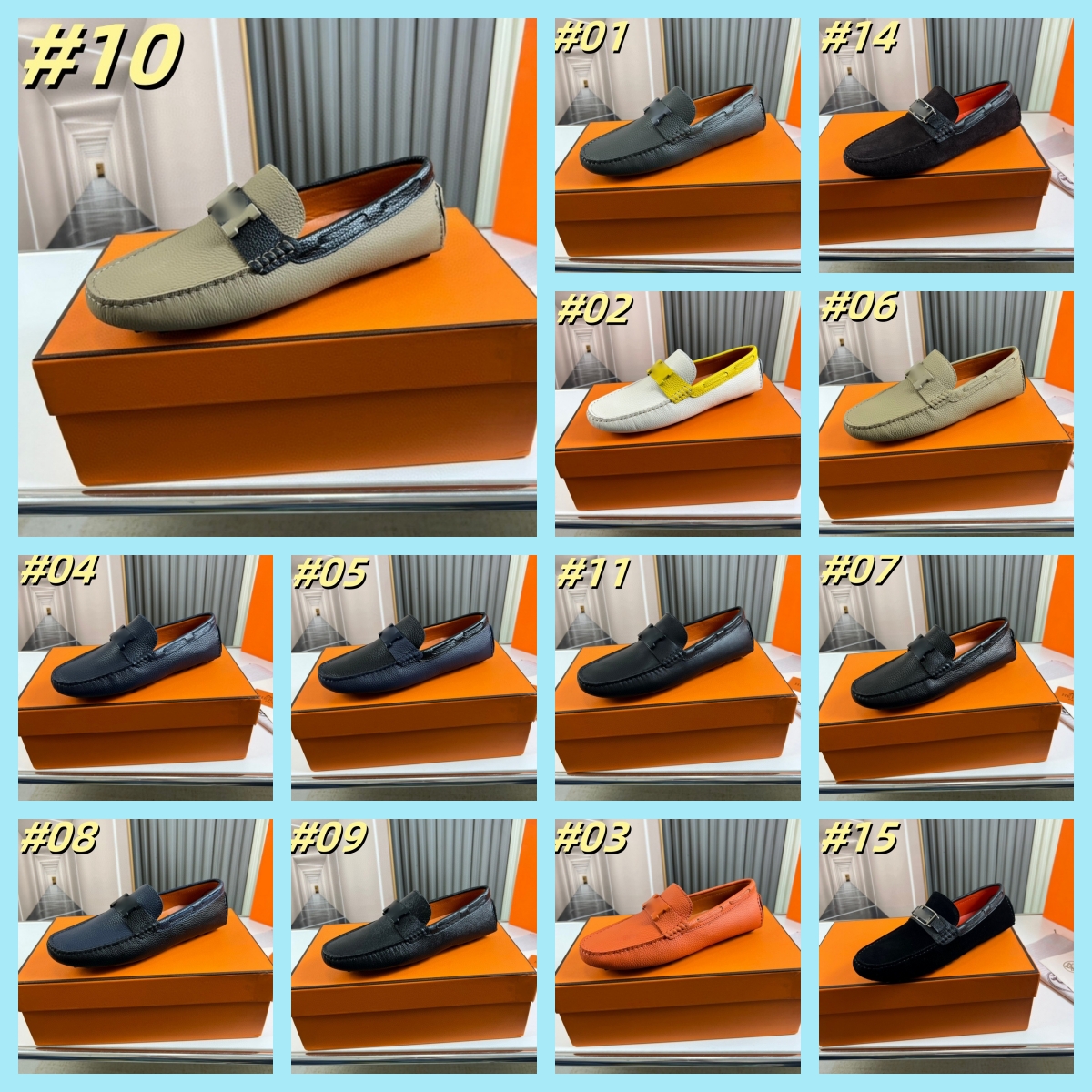 2025 Designer Men High Quality Loafers Casual Dress Shoes Leather Suede Flats Fashion luxurious Men Dress Shoes Male Driving Shoes SIZE 38-46