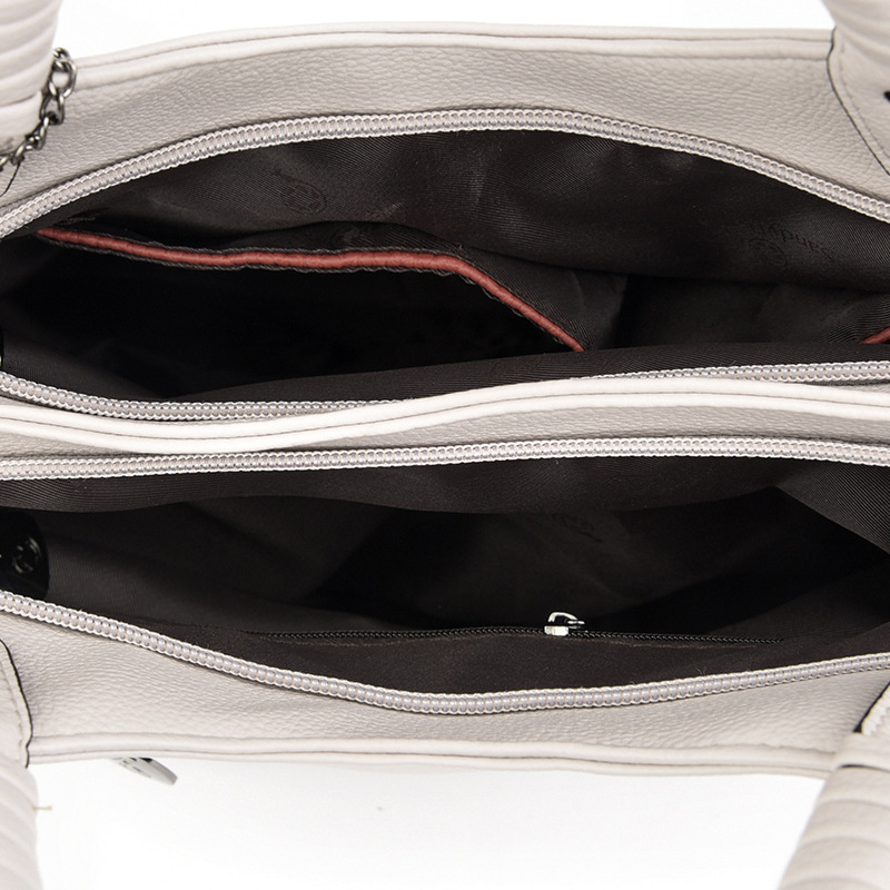 Designer Women's Handbag Urban Minimalist Tote Bag Fashion Lychee Pattern Office Commuter Bag Public Document Bag Portable Lightweight Shoulder B