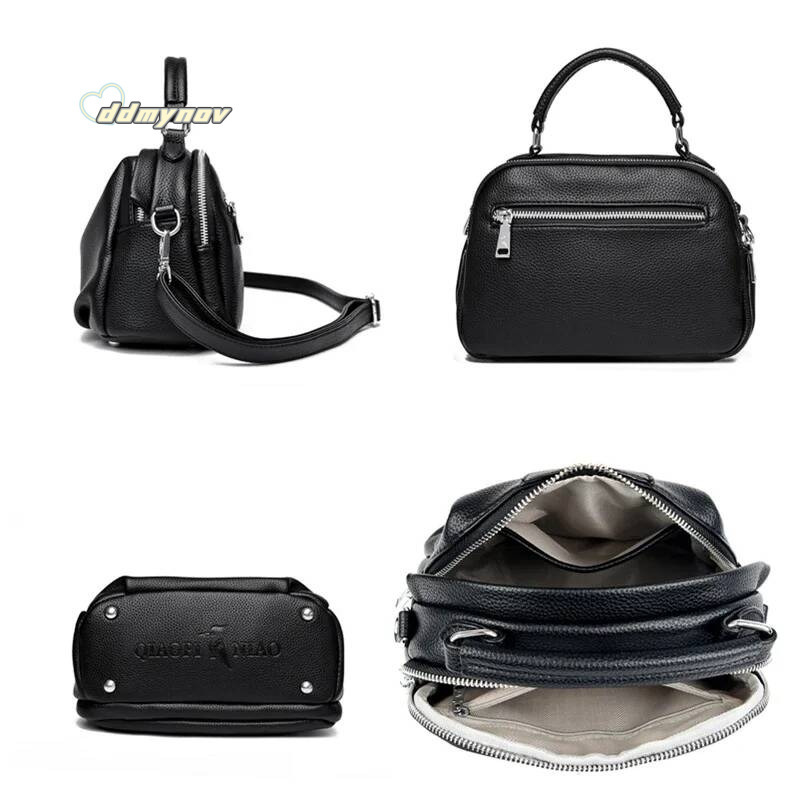 High Quality Soft Leather Tote Fashion Women Shoulder Messenger Large Capacity Wear-resistant Bag Handbag Sac ddmynov