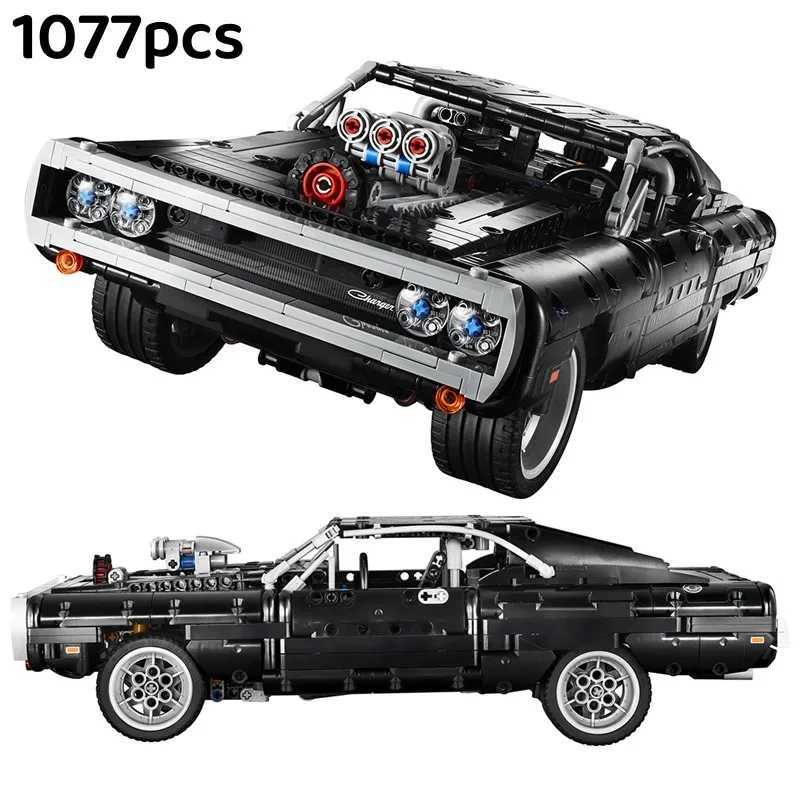 Technical Car Dodge Charger Racing Car Building Blocks Model Movie Fast And Furious Famous Vehicle 42111 Bricks Boy Toys Gifts M250629