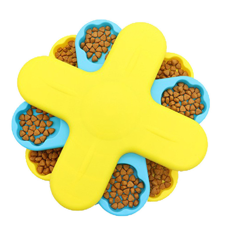 Pet Puzzle Food Hiding Toy Self-Entertainment Training Dog Supplies Foraging Turntable Feeding Dish