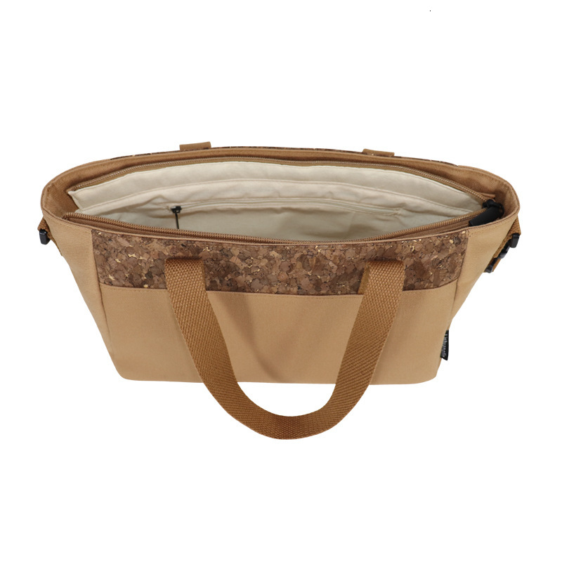 Brand Quality New Style Fashionable new cork handbag grounds fiber environmentally friendly fabric single shoulder crossbody bag New Free Delivery Des