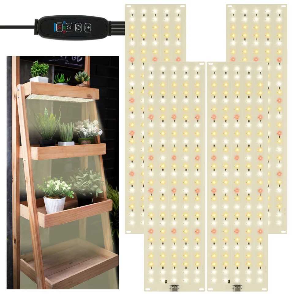 LED Plant Lamp Panel Light US/EU/UK Plug Led Full Spectrum Ultra-thin Board Dimmable Cabinet Growing Lamp Indoor Plants LightXJ250526