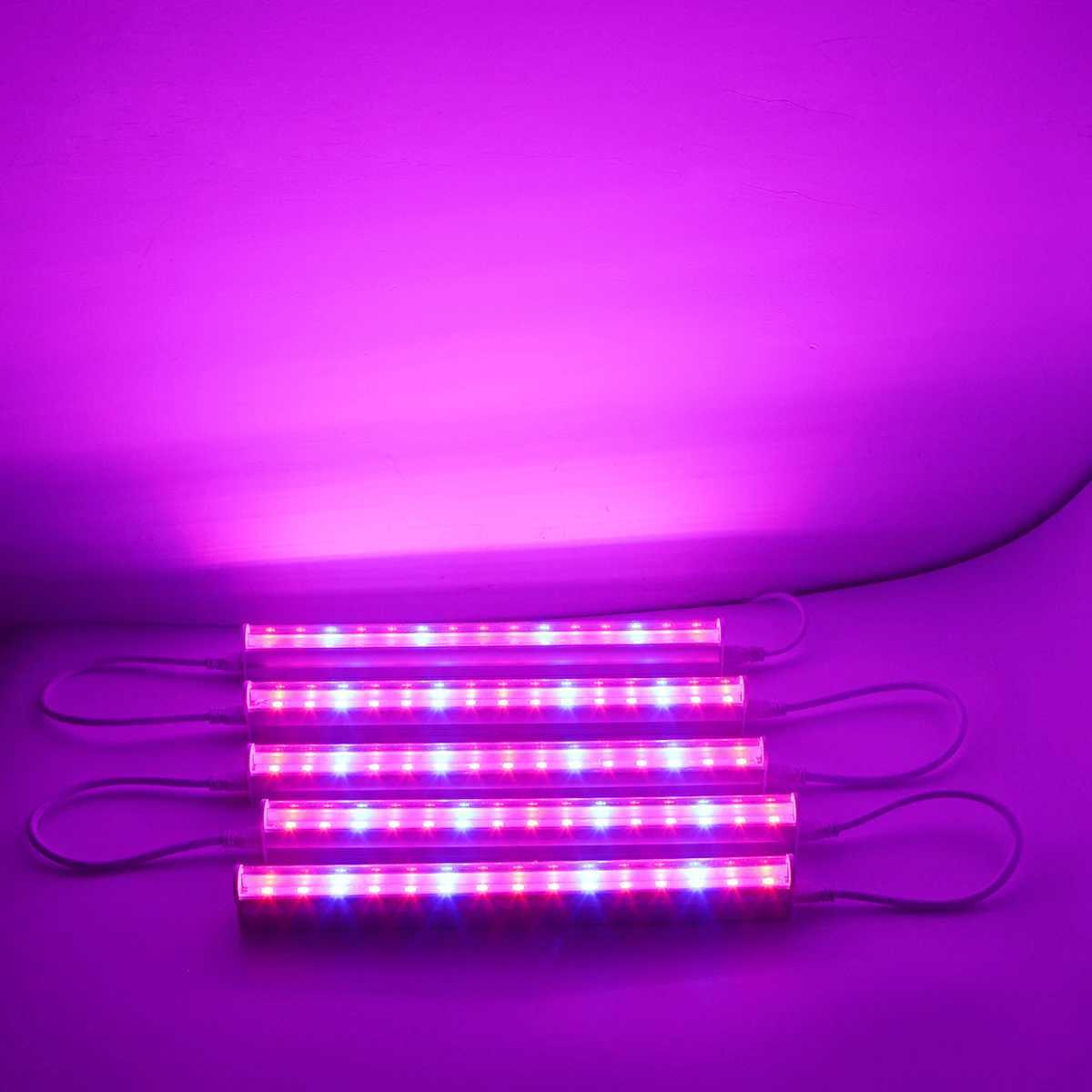 1-5pcs LED Grow Light Bar 6W 30CM Full Spectrum Phyto Lamp AC220V 110V for Indoor Plant Growth Flower Hydroponics SystemXJ250526