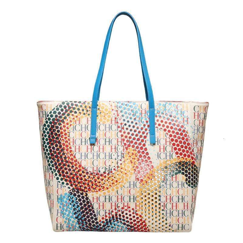 CH Women's Handbag High Quality Letter Print Design Shoulder Superior Sense Fashion Large Capacity Crossbody Bag Temperament