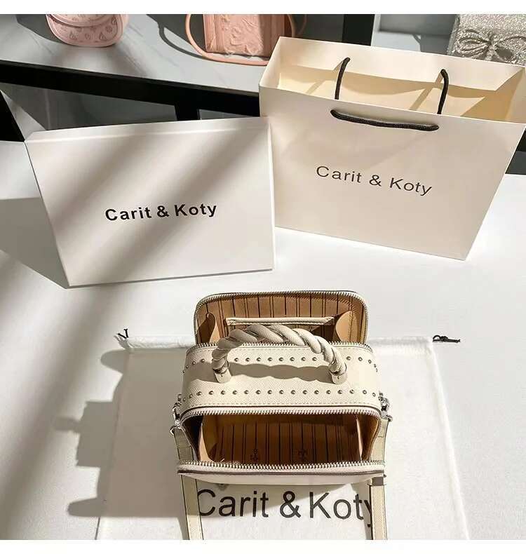 Fashion Pearl Beaded Tassel Women Handbag High Quality Textured Leather Embroidery Square Lady Purse Shoulder Messenger Bag