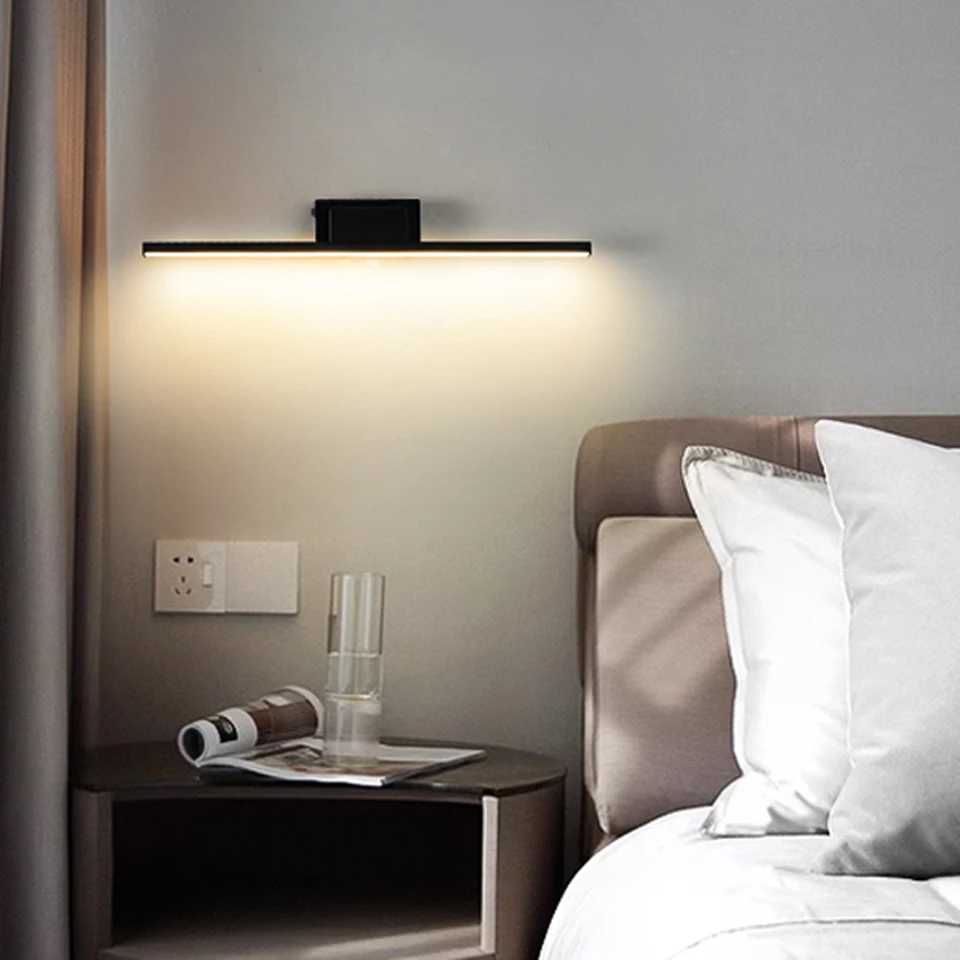 Litu LED Rechargeable Wall Lamp Mirror Lamp Magnetic Attraction With Battery USB Wall Light For Bedroom Night Lighting CorridorXJ250526