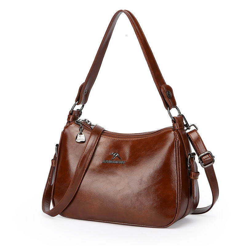 Free Shipping Designer Women's Bag Fashion Armpit Shoulder Bag Soft Leather High-quality Mother Bag New Multi-layer Handbag Versatile Crossbody B