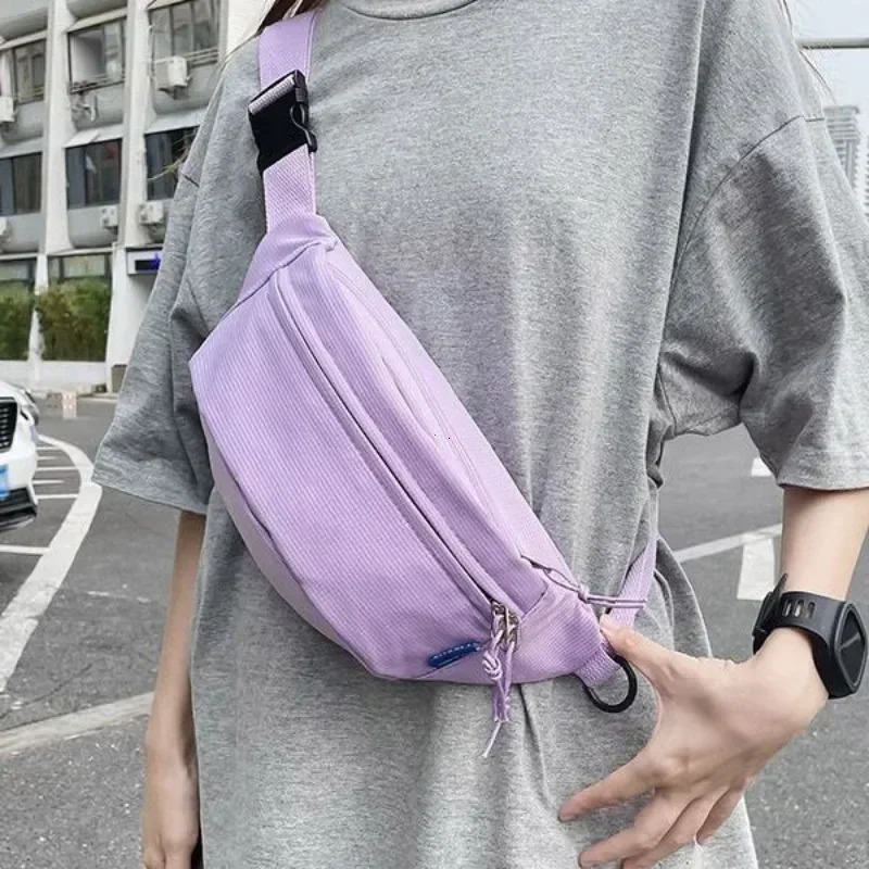 Street Style Waist Bag Hip Pack Woman Nylon Fanny Pack Fashion Shoulder Crossbody Chest Bags Unisex Hip Hop Belt Bag Waist Packs 250526
