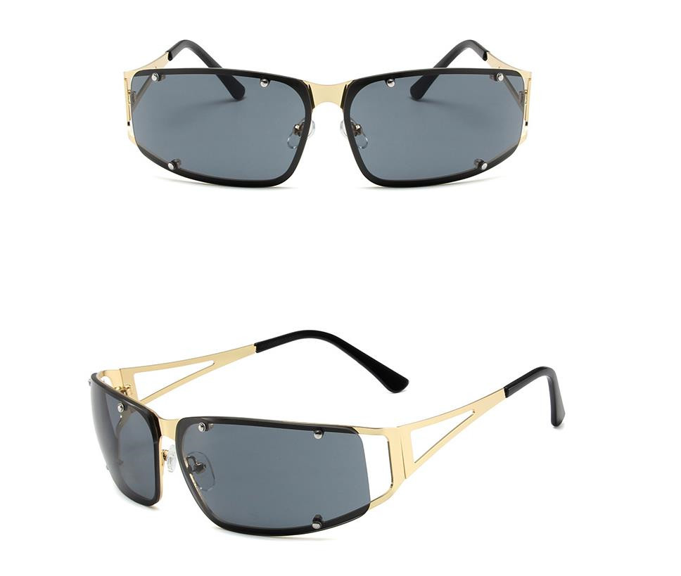 Designer Sunglasses For Women Men Fashion Metal Big Frame Sunglasses Luxury Polarized Lens Goggle Pilot Oversized UV400 Eyewear Luxury Sunglasses AS38