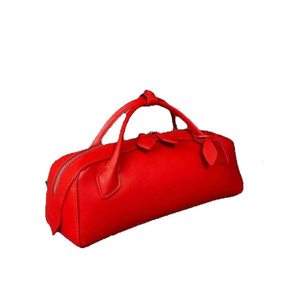 Designer Luxury Designer Luxury Niche Design Cowhide Vintage Sausage Bag Handbag