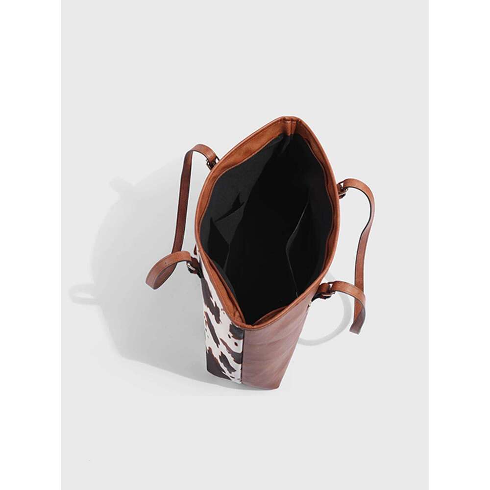 Women's Bags Designer Europe And The United States New Female Handbag Shoulder Cow Leopard Print Simple Fashion Large Bag