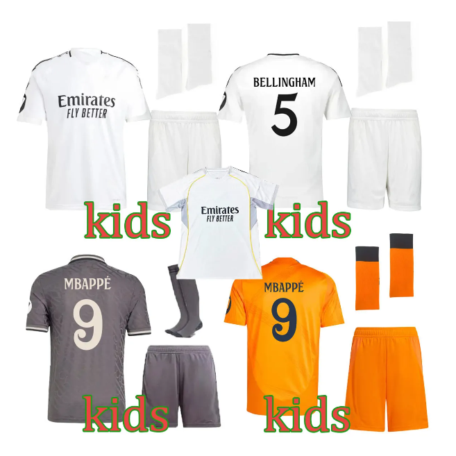 24 25 26 MBAPPE football shirt madrid jersey VINI JR TCHOUAMENI ALABA ASENSIO MODRIC BELLINGHAM soccer jerseys RODRYGO kids football kits