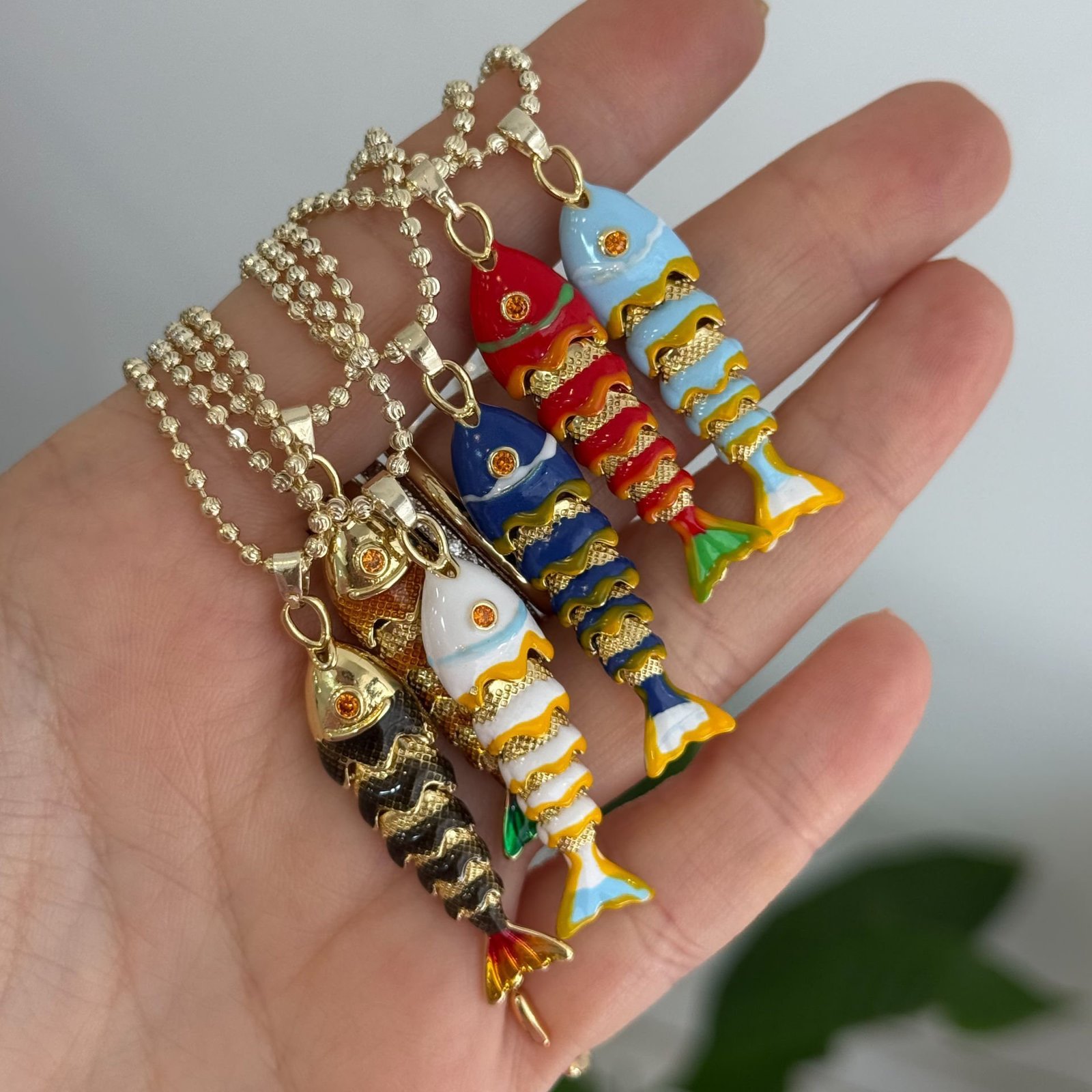 Bohemia Marine Life Cute Fish Charms Pendant Necklace For Women Mermaid Accessories y2k Jewelry 241113