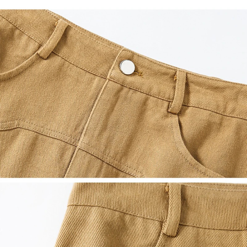 REALEFT Vintage Washed Denim Aline Midi Skirts for Women 2025 Summer Solid Back Split High Waist Wrapped Womens 250516Z