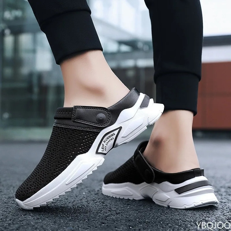 summer Slip on Lightweight Men Sneakers Fashion versatile Platform Sandals Mesh leisure Breathable Beach Slippers 250523BJ - view 7