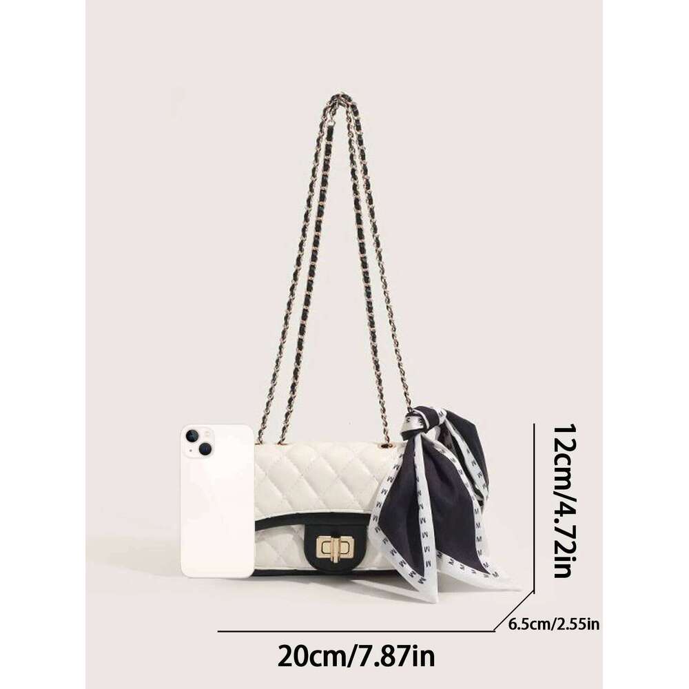 Women's Bags Designer High-Grade White Niche Texture Chain Female 2023 New Fashion Crossbody Bag
