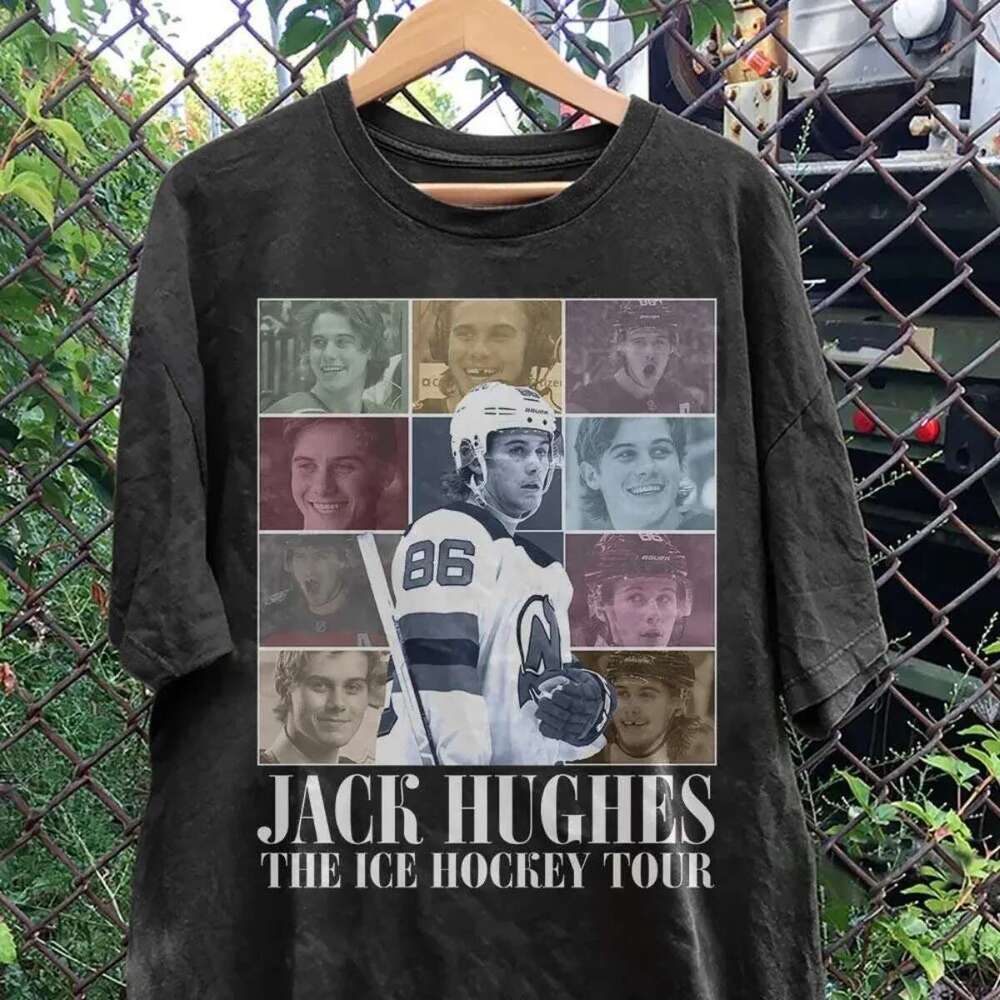 Men T shirts Cotton Jack Hughes Jersey Ice Hockey Shirt s Vintage Bootleg Devils Sweatshirts Fan for American Eras Tour
