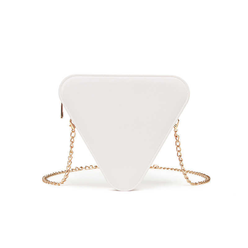 Pvc Triangle Jelly Bag Fashion Versatile Shoulder Bag Anti Dirty and Easy to Wash Summer Womens Diagonal Cross