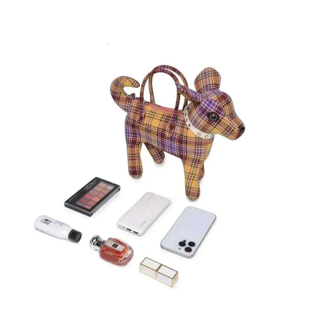 Women's Bags Designer Fashionable, Creative, Cute Deer Shaped Handbag With Personalized Splicing, Detachable Shoulder Strap, Diagonal Cross Bag