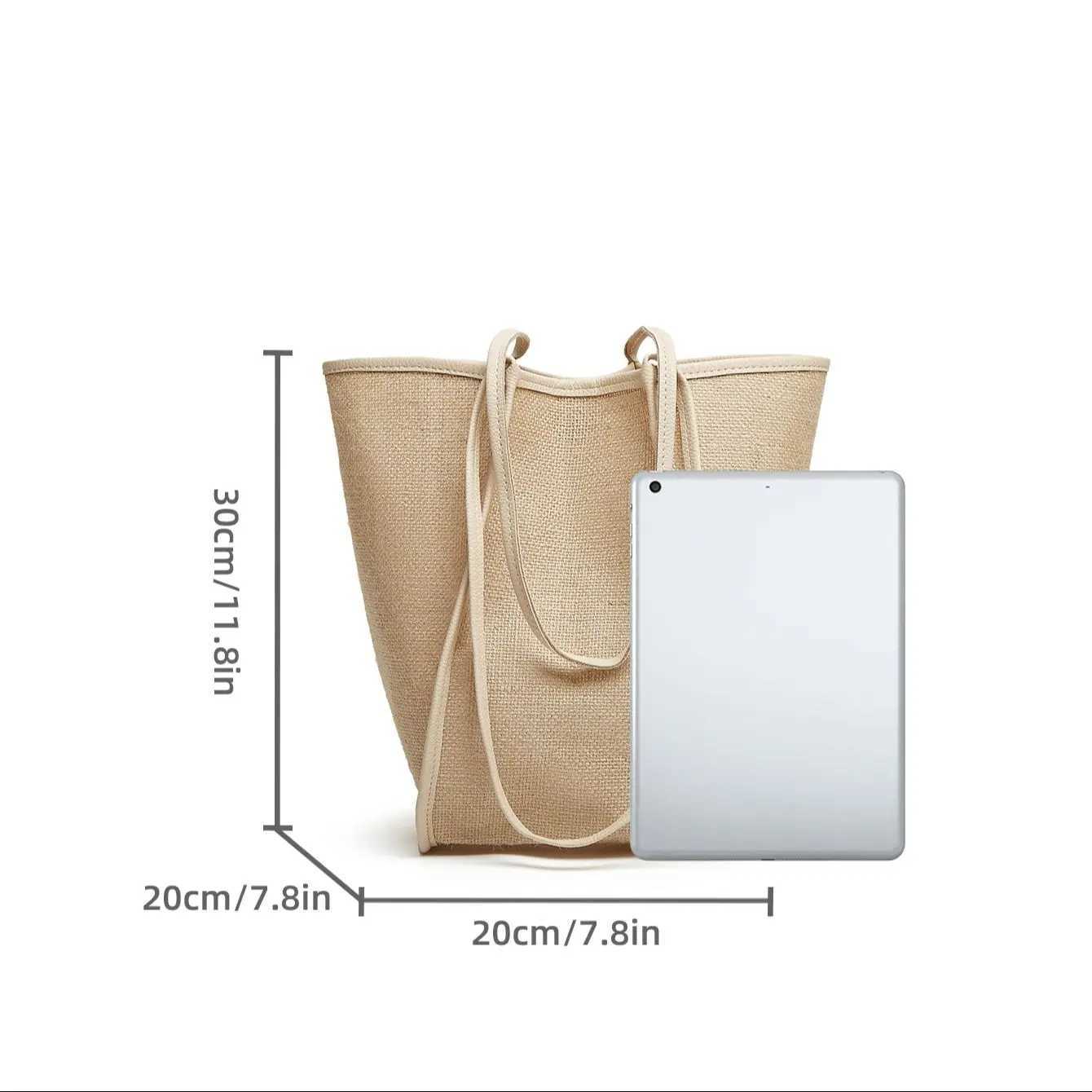 bag set 2024 new rural wind woven bag retro casual portable straw bag seaside beach holiday handbag tote shoulder bag W250524