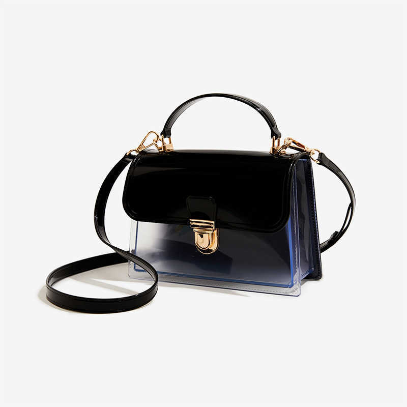 New Transparent Jelly Bag Pvc Handbag Is Fashion Versatile Dirt Resistant and Easy to Wash Summer Shoulder Bag