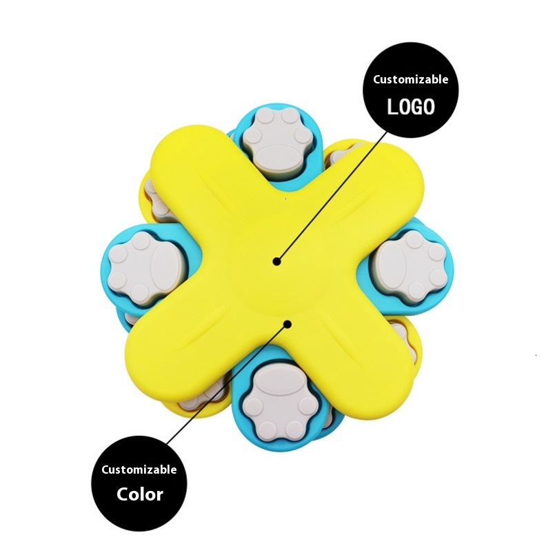 Pet Puzzle Food Hiding Toy Self-Entertainment Training Dog Supplies Foraging Turntable Feeding Dish