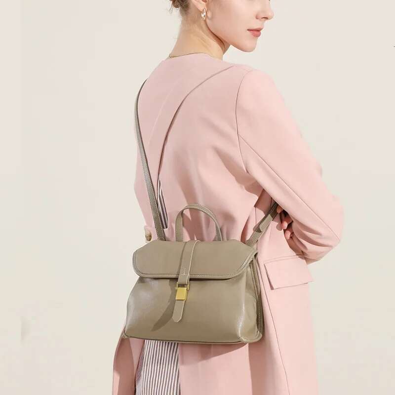 Jonlily Women Genuine Leather Shoulder Female Handbag Totes Casual Crossbody Small Daybag Commuter Bag Purse -Kg1846