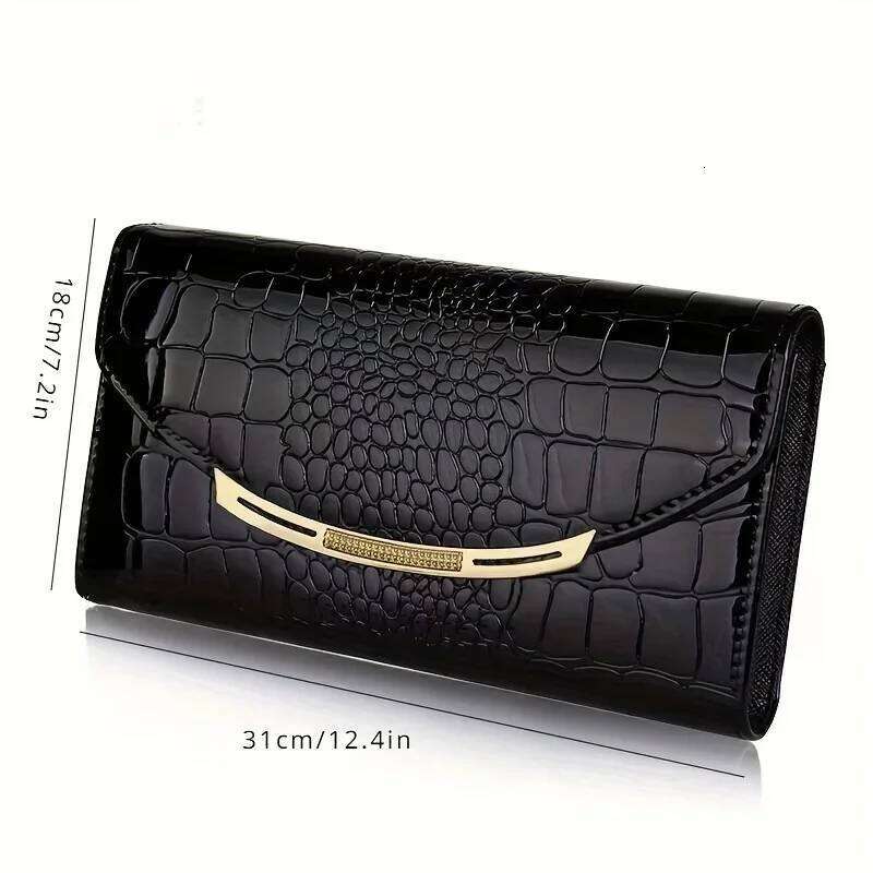 Women's Bags Designer Patent Leather Women's Large Capacity Chain Clutch Single Shoulder Straddle Bag