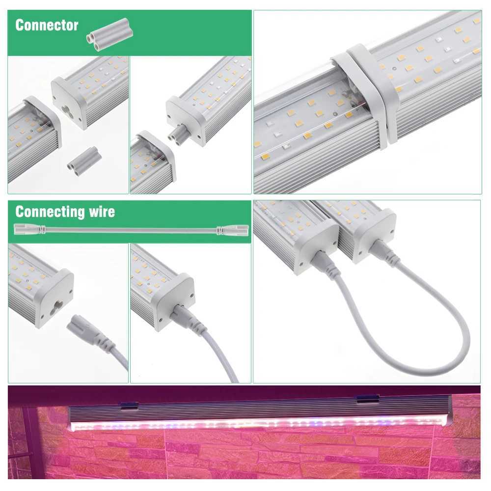 Full Spectrum LED Grow Light For Greenhouse Plants 4000K AC100V-265V IP65 Waterproof For Indoor Outdoor Veg FlowersXJ250526