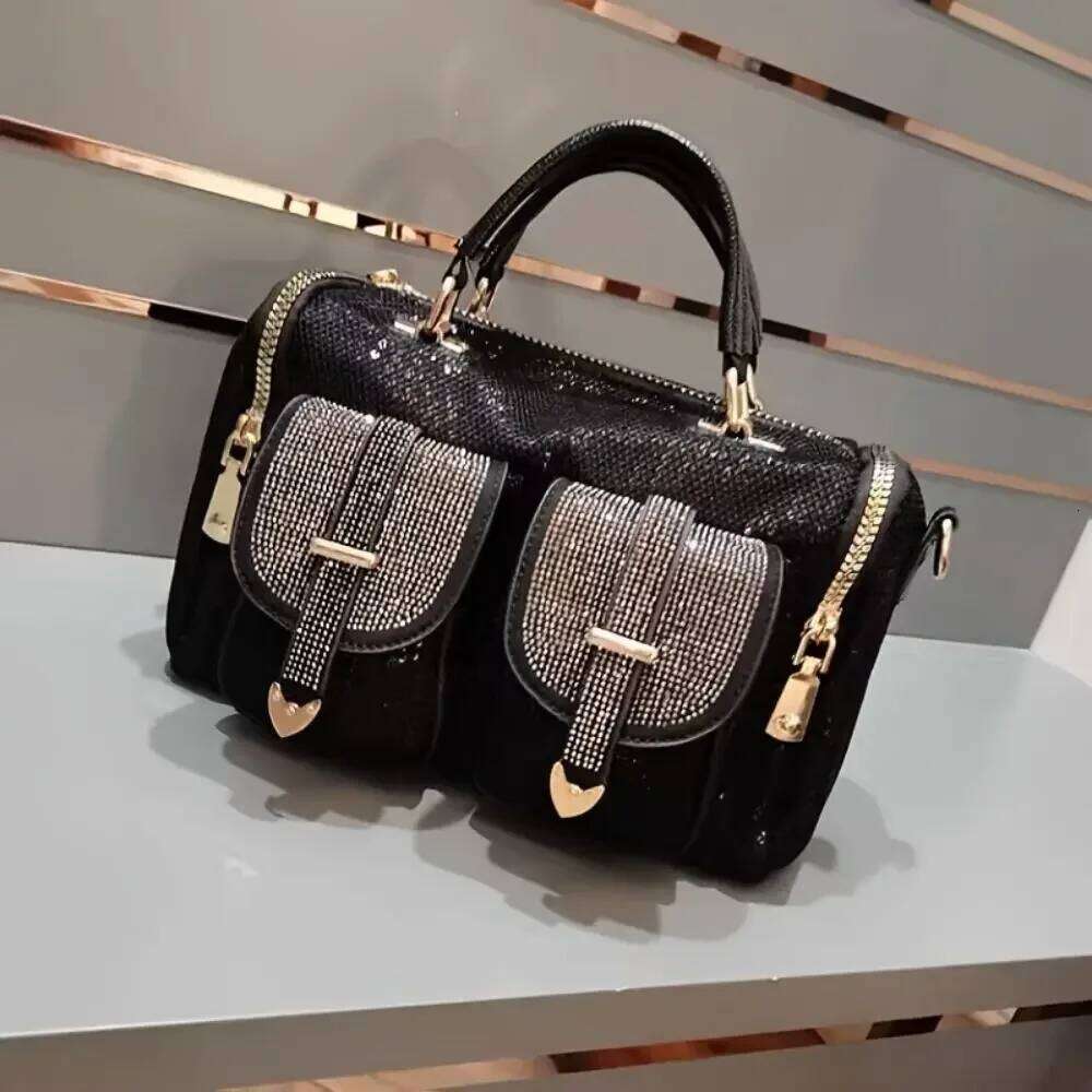 Women's Bags Designer Water Dia Sequin Fashionable And Elegant Women's Handbag Multi Pocket Large Capacity Single Shoulder Crossbody Bag
