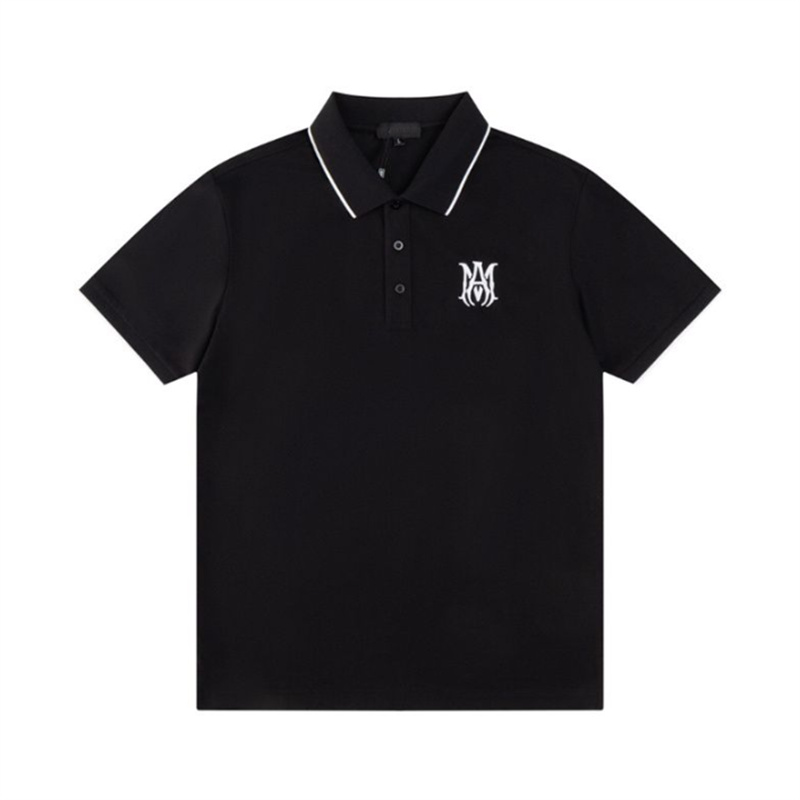 Hotsale 2025 New High Quality Designer Polos Black Shirts Man Women Fashion Luxury White Embroidery Brand Letter Logo Shirt Tops Tee Mens Shirt Asian Size M-3XL