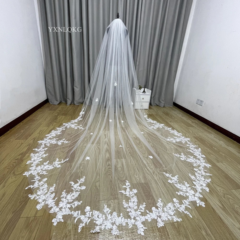 Cathedral Wedding Bridal Veil Morb Merosti Velio Bianco Avorio Con Pettine Veu …