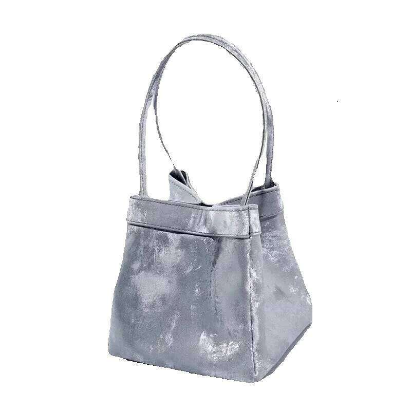 Designer Luxury Designer Luxury Hot Sales Fashion Silk Women With Top Handles Bucket Bag Custom Name Multiple Suede Leather Female Party Handbag
