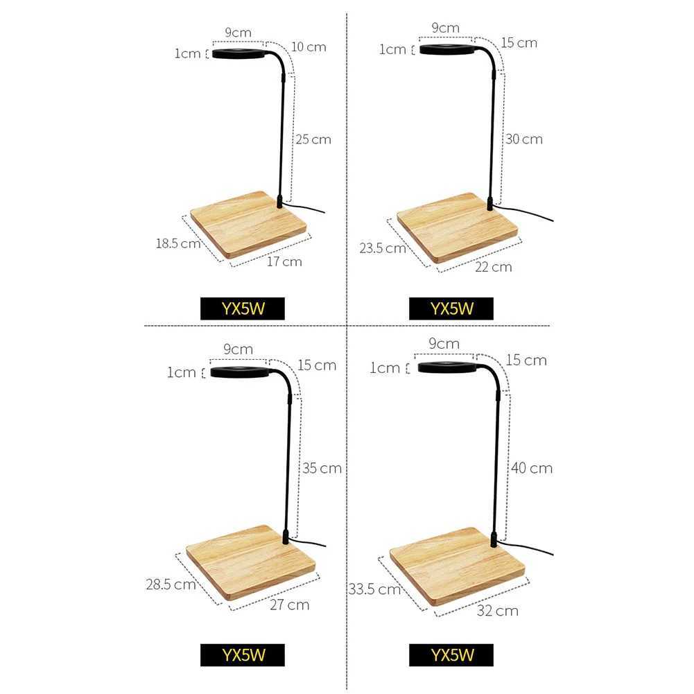 10W Dimmable LED Aquarium Light with Timer and USB Plug 3000K Warm White 6000K Cold White Fish Tank Plant Grow Lamp with BaseXJ250526