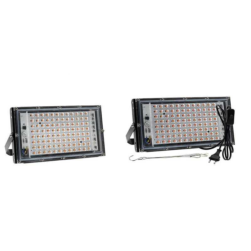 ABJY-LED Grow Light Full Spectrum Phyto Lamp For Plants 100W LED Grow Lamp Phytolamp Greenhouse Growth LightingXJ250526