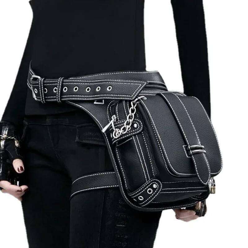 Women's Bags Designer Punk Retro Men Outdoor Single Shoulder Crossbody For Women Mobile Phone Waist Bag