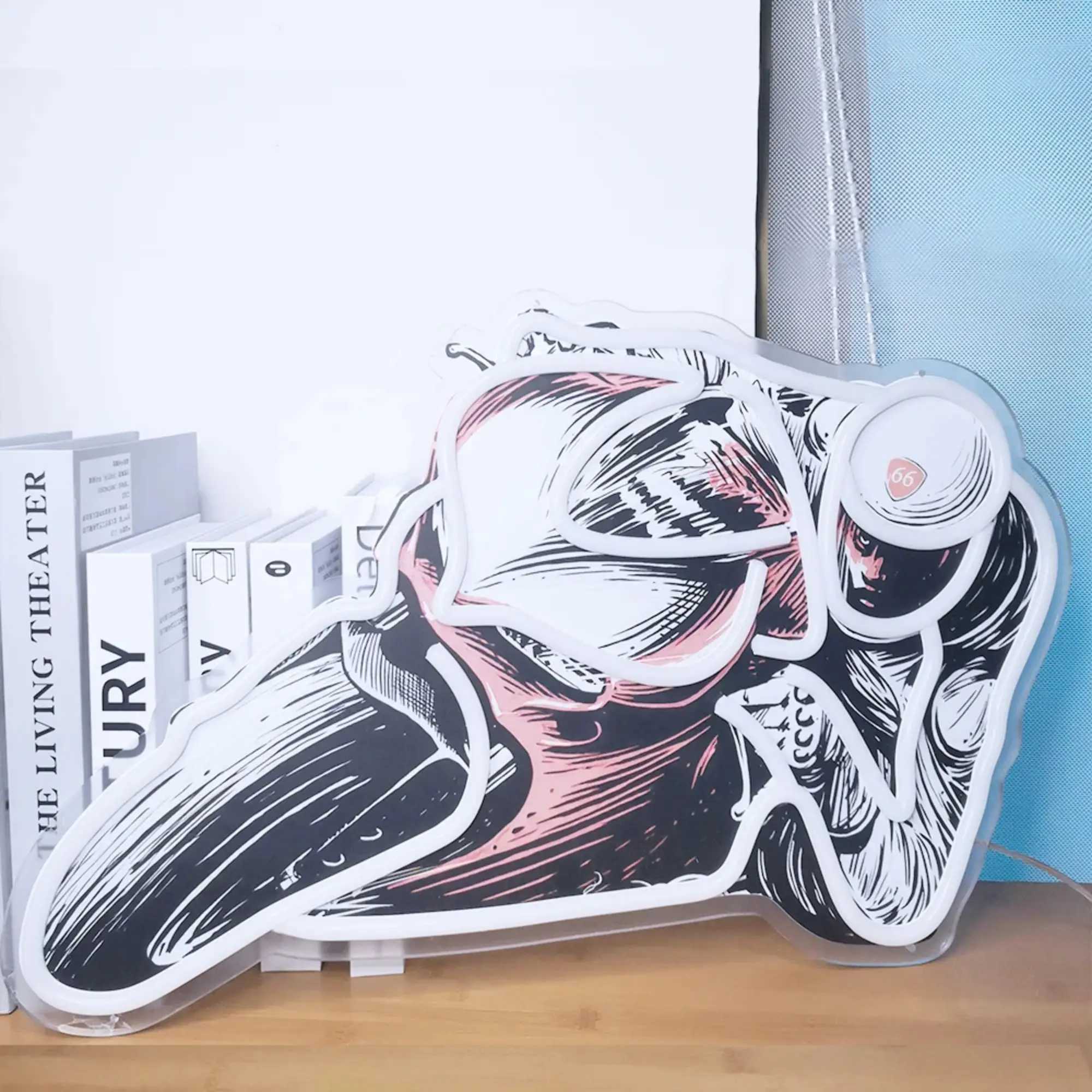 Motorcycle Race Neon Sign USB LED Neon Light Sign for Wall Decor Living Room Bedroom Man Cave Home Party Decor Gift Night Light W250526