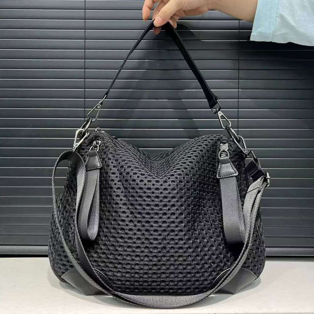 Women's Bags Designer Women's Fashion Splicing Crossbody Large Capacity Mesh Lightweight Travel Holiday Sports Bag