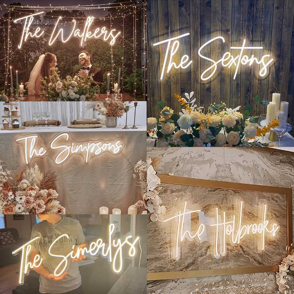 Name Neon Sign LED Dimmable Custom Neon Sign Wedding Birthday Customized Gifts Boy Girl Bedroom Wall Decor Hanging Neon USB 5V W250526