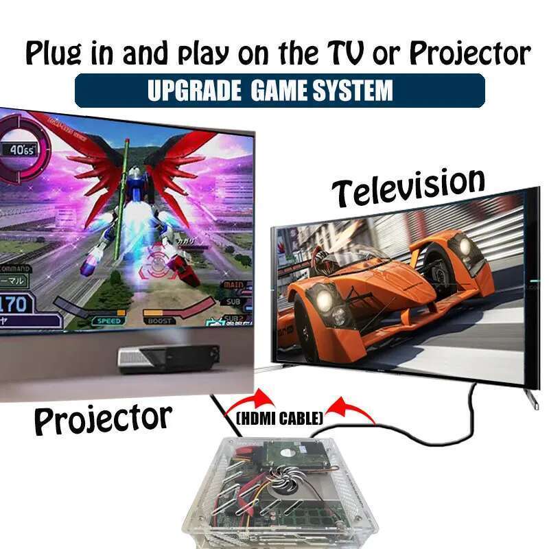 Super Console U7 500G HDD LZAKMR 1037U 4G RAM Retro Over 70000+ Classic Games For Wii Ps2 SS DC PSP Gamecube Plug And Play On TV