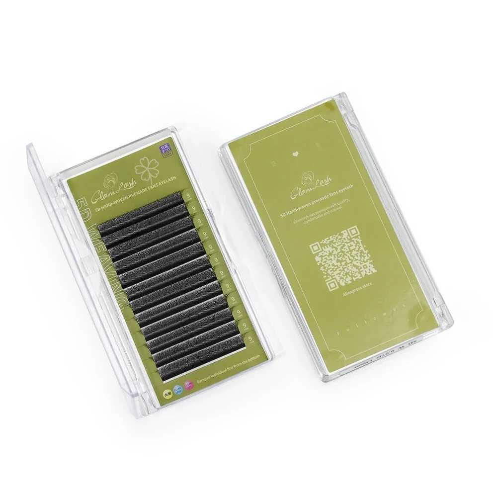 GLAMLASH 3D 4D 5D W Shaped Eyelash Lashes Easy Fan Eyelash Extensions Wholesales YY Premade Volume 12 Rows W Style Natural Soft z250526GNGQ